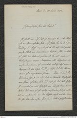 Nachlass Franz Steindachner, Brief von Gustav Schneider (senior) an Franz Steindachner (24.10.1882), Inv.Nr. 461.33, Seite 1